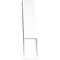 Ekena Millwork 5 1/2-in. W x 26-in. D x 26-in. H Traditional Architectural Grade PVC Knee Brace BRCP055X26X26TRA - alternate 4